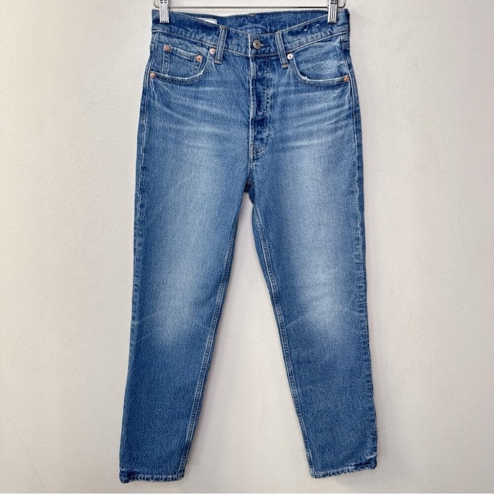 Gap Womens 26 Cheeky High Rise Straight Leg Medium Wash Jeans - Picture 2 of 16